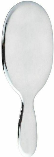 Max Pro Mohi Bristle Nylon Spa Brush Large Βούρτσα Μαλλιών Ασημί