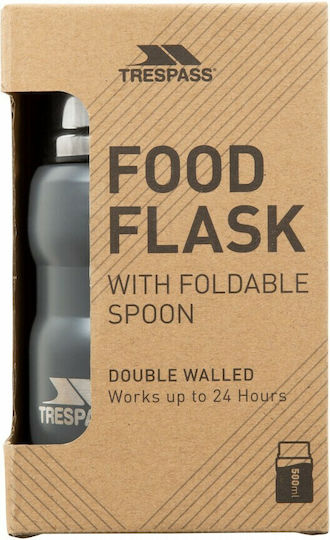 Trespass Scran Bottle Thermos Stainless Steel 500ml Gray