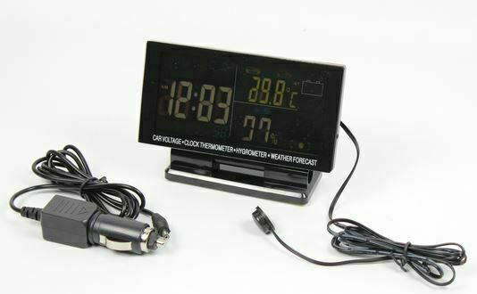 Car Clock, Hygrometer and Voltmeter Digital Instrument