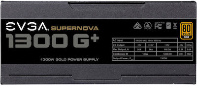 EVGA SuperNOVA 1300 G+ 1300W Μαύρο Τροφοδοτικό Υπολογιστή Full Modular 80 Plus Gold