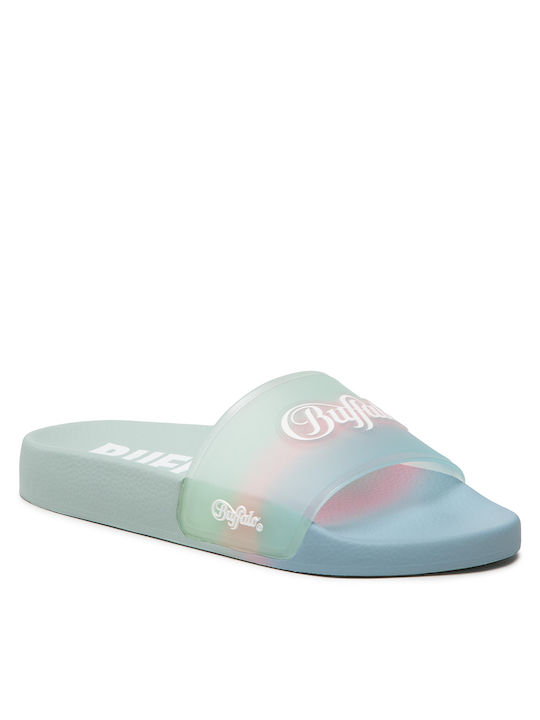 Buffalo Rees Women's Slides Turquoise 1