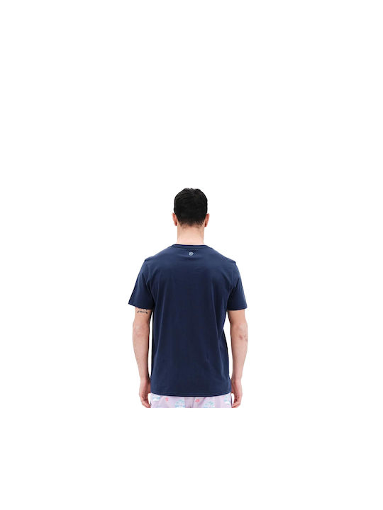 Basehit Men's Short Sleeve T-shirt Navy Blue