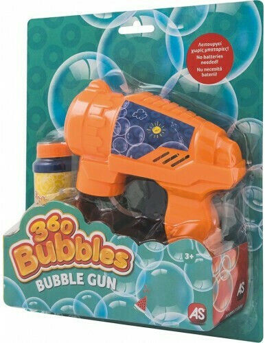 AS 360 Bubbles Όπλο για Μπουρμπουλήθρες (Διάφορα Σχέδια) 1τμχ