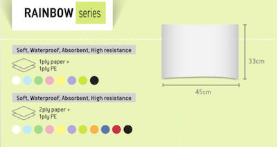 Bournas Medicals Prosop Dentar Roz 1ply + 1ply cu distribuitor 125buc Rainbow