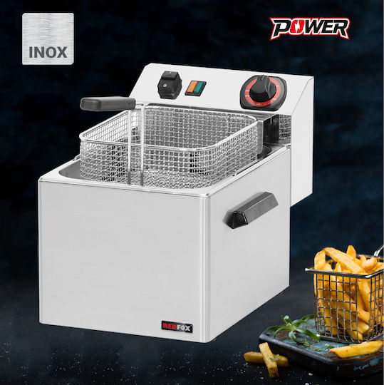 RM Gastro Electric Fryer 6kW Capacity 8lt 27x42x30cm FE 07 Τ