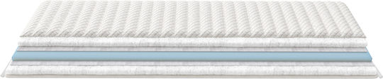 Greco Strom Ανώστρωμα Foam King Size Foam με Λάστιχα Εφαρμογής 200x200x6εκ.