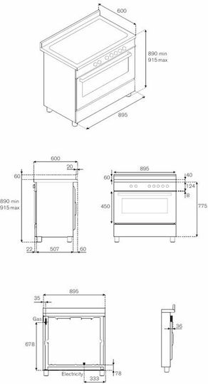 Bertazzoni Комерсиална готварска печка