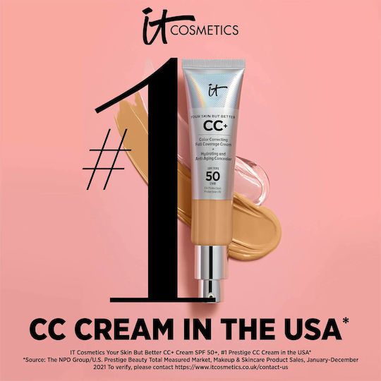 it Cosmetics CC+ Cream Liquid Foundation SPF50 Medium 32ml