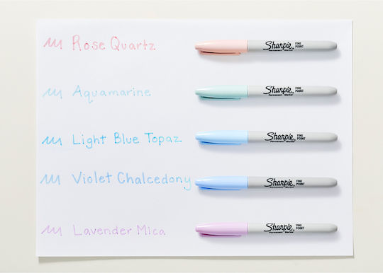 Sharpie Mystic Gems Μαρκαδόροι Ζωγραφικής 1mm Λεπτοί Σετ 5 χρώματα