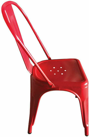 Outdoor Chair Metallic Relix Red 45x49x85cm