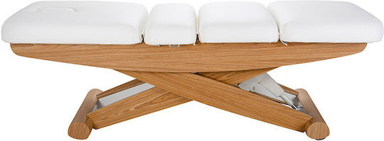 Weelko Cyx Bett Massage und Physiotherapie Weiß aus Holz 199x76cm.