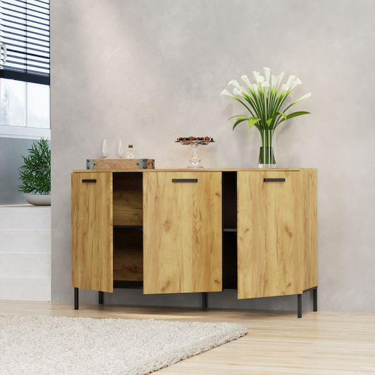 Bufet Golden Oak/Graphite 155x42x92.5cm