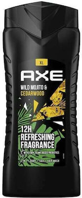 Axe Wild Green Mojito & Cedarwood Schaumbad in Gel für Männer (1x400ml) 400ml