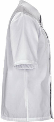 Clement Design Sfax Chef Short Sleeve Polycotton Jacket White