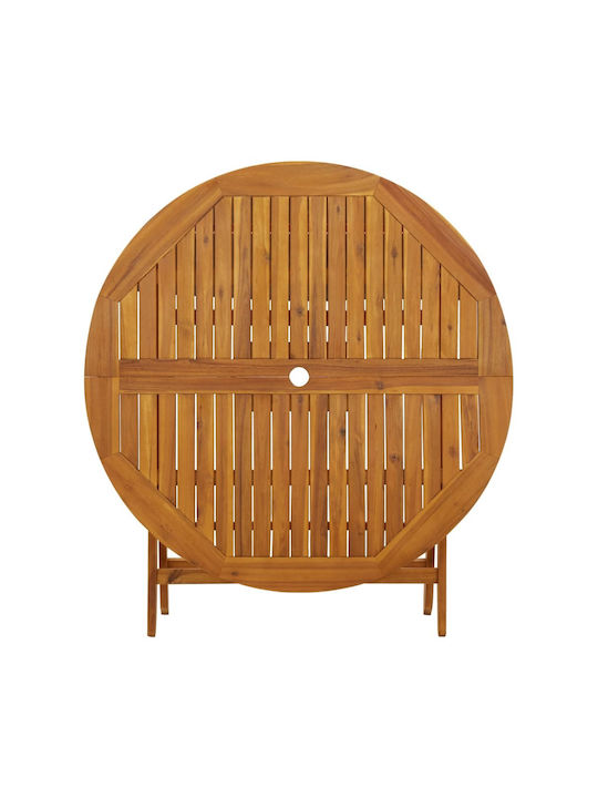 Outdoor Table Made of Acacia Foldable 110x110x75cm