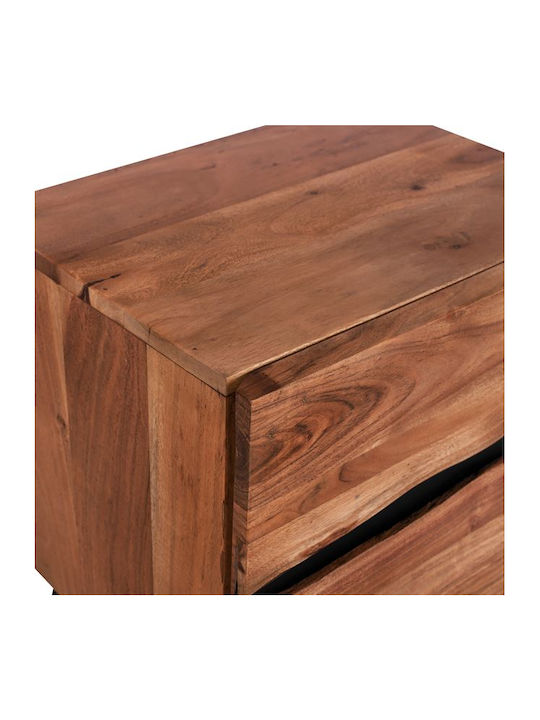 Nachttisch Alicia Metall Acacia 45x35x56cm