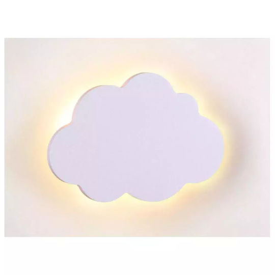 Aca Led Wooden Kids Wall Light Cloud White Aca Led Wooden Kids Wall Light Cloud White