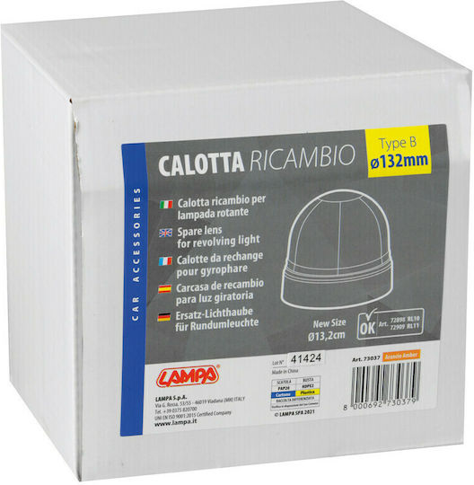 Lampa Резервна част за фарове на камион Капак за оранжева LED светлина