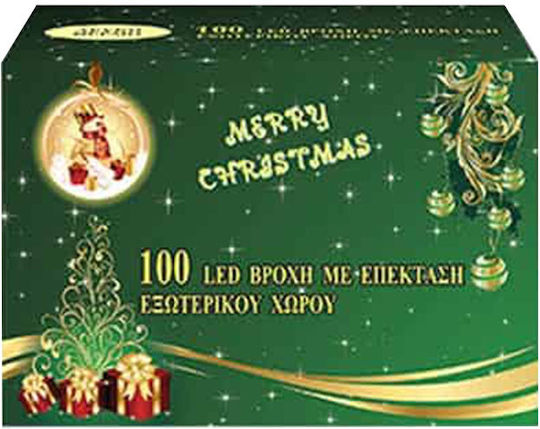 100 Lights LED 3m. Warm White type Rain