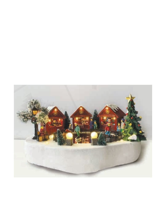 Aca Christma Lighted Decorative Decorative Scenery Battery with Music and Drive 35x24.5x18cm