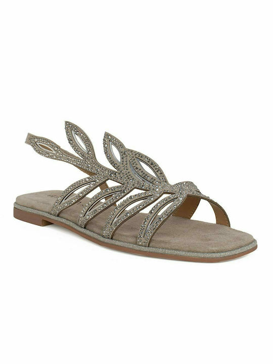 Alma en Pena Damen Flache Sandalen Taupe