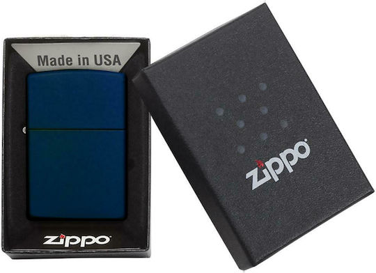 Zippo Classic Brichetă Rezistentă La Vânt Cu Flacără Navy Blue