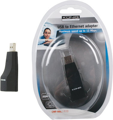 Konig CMP-NWUSB 10 USB Мрежов Адаптер за Жично свързване Етърнет