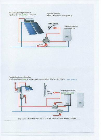 Clage CEX-U 11-13.5 Επιτοίχιος Inverter Ταχυθερμοσίφωνας Κεντρικός Τριφασικός 13.5kW
