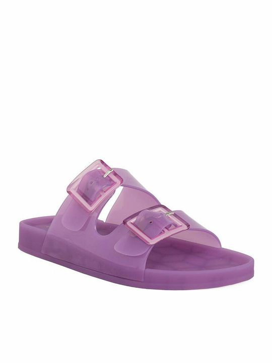 Șlapi În Culoare Violet