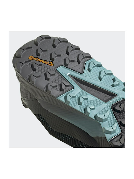 Terrex Agravic Flow 2.0 GTX Sport Shoes Trail Running Waterproof with Gore-Tex Membrane Core Black / Grey Six / Mint Ton