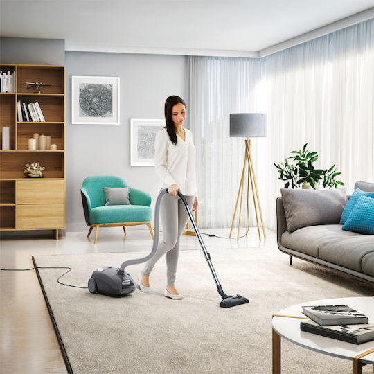 Electrolux EEG44IGM Ηλεκτρική Σκούπα 650W με Σακούλα 3lt Γκρι