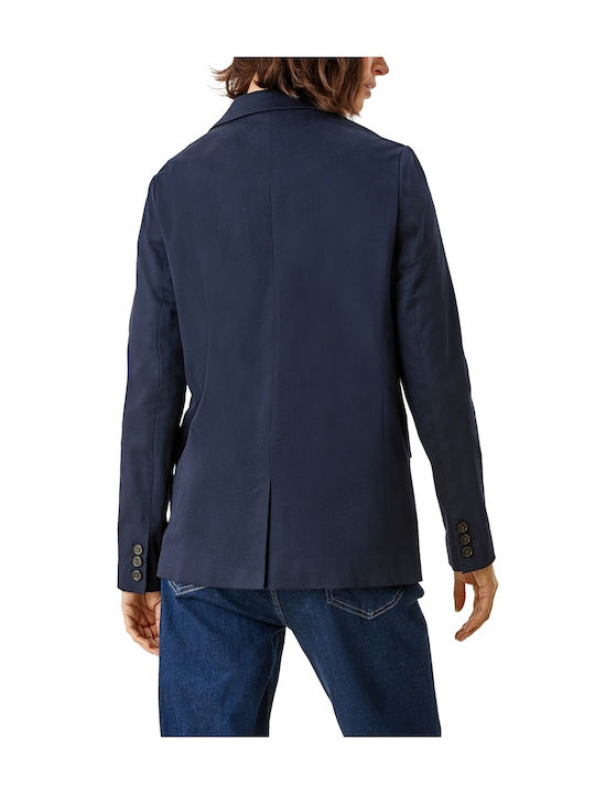 s.Oliver Long Women's Blazer Navy Blue