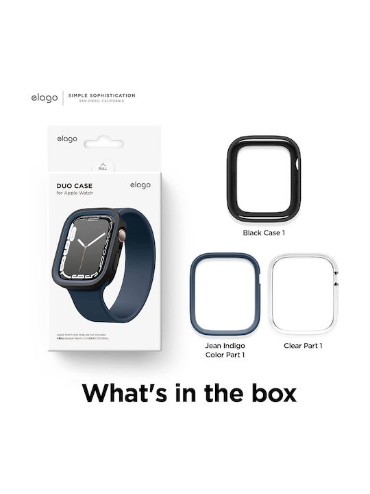 Elago Duo Plastic Case Jean Indigo for Apple Watch 45mm