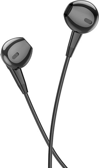 Borofone BM68 In-ear Handsfree με Βύσμα 3.5mm Μαύρο