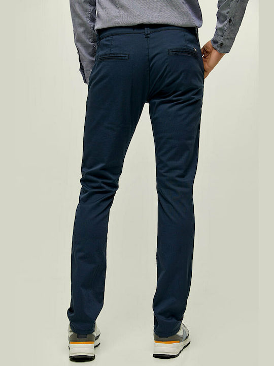 Edward Jeans Men's Trousers Chino in Slim Fit Navy Blue