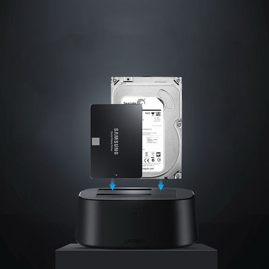 Ugreen Docking Station for 2 Hard Drives SATA 2.5" / 3.5" with Connection USB 3.0 (50857)
