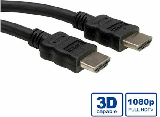 Value HDMI 1.4 Високоскоростен 1080p 120Hz HDMI Кабел HDMI Мъжки - HDMI Мъжки 2м Черен