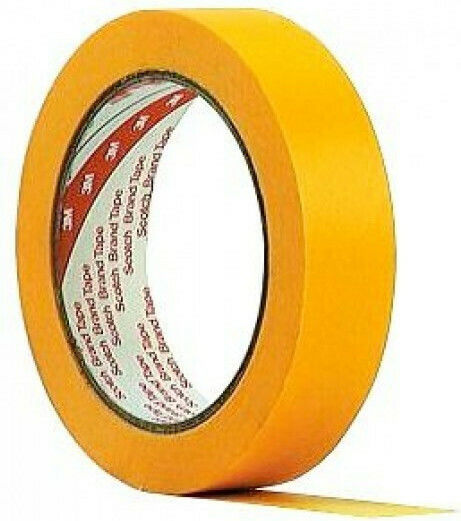 3M Paper Tape 18mm x 50m 244 UV Yellow