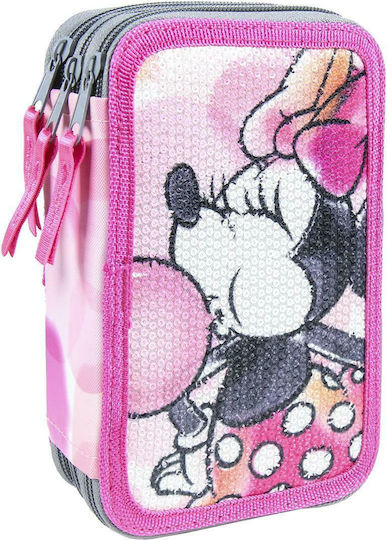 Minnie Mouse Minnie Mouse Κασετίνα Γεμάτη Ροζ