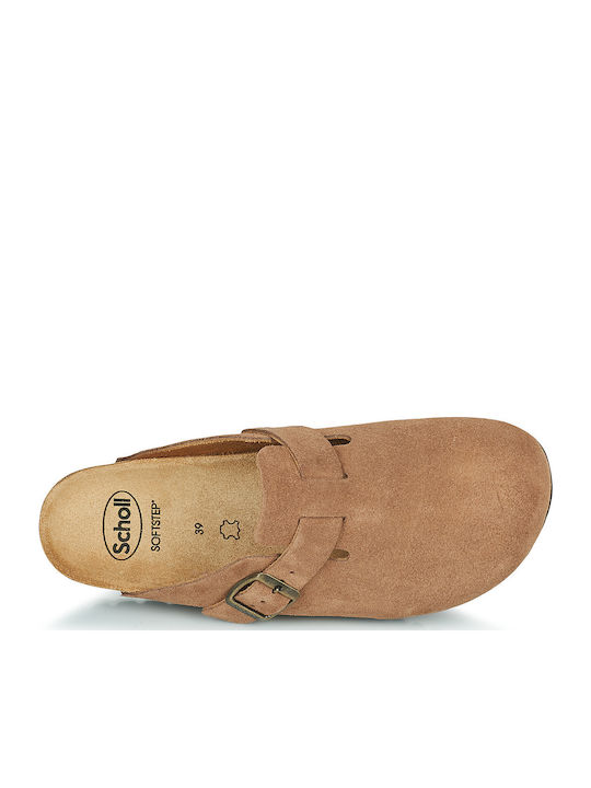 Fae Leather Winter Women's Slippers Brown