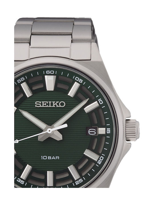 Seiko Racing Sports Ρολόι Μπαταρίας με Μεταλλικό Μπρασελέ