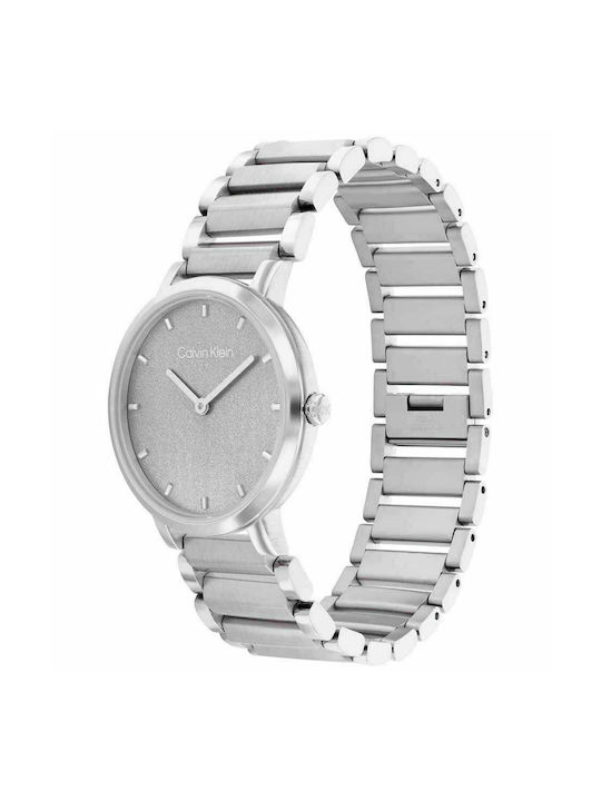 Calvin Klein Uhr mit Silber Metallarmband