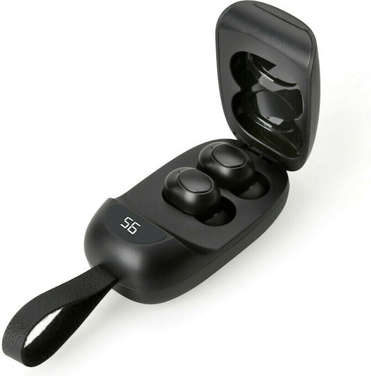 Lampa Ekko 5.0 In-ear Bluetooth Handsfree Căști cu Carcasă de Încărcare Negru