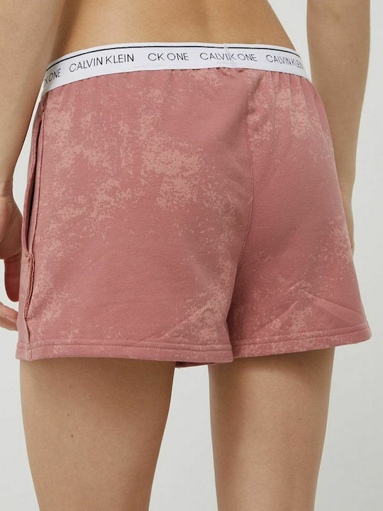 Calvin Klein Καλοκαιρινό Βαμβακερό Γυναικείο Σορτς Πιτζάμας Ροζ