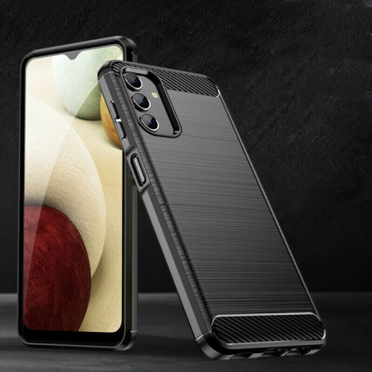 Tech-Protect Rugged Carbon Back Cover Σιλικόνης Μαύρο (Galaxy A13 4G)