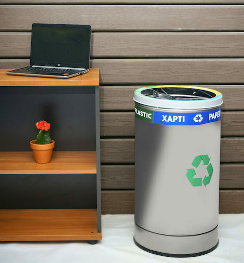 Molyto Metallisch Gewerbliche Abfallbehälter Recycling 150Es Inox