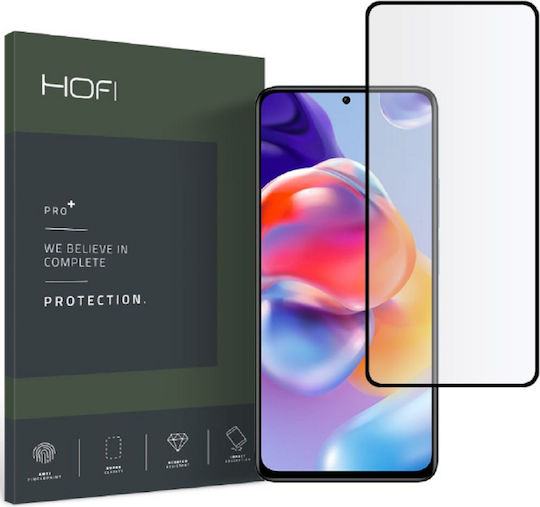 Hofi Pro+ Full Face Tempered Glass Μαύρο (Redmi Note 11 Pro / 11 Pro+)