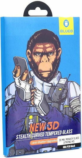 5D Mr. Monkey Full Face Tempered Glass Black (Mi 8)