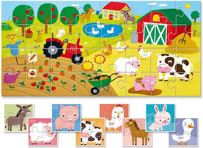 Kinderpuzzle Φάρμα für 2++ Jahre 32pcs Ludattica