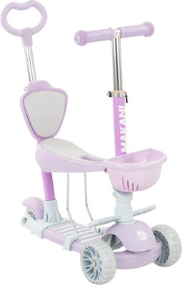 Kikka Boo Kinderroller 4 in 1 BonBon Candy 3-Rad mit Sitz für 3+ Jahre Flieder